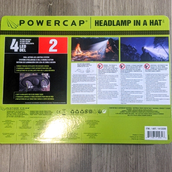 Mossy Oak Power Cap Headlamp in a hat 2qty - Picture 2 of 2